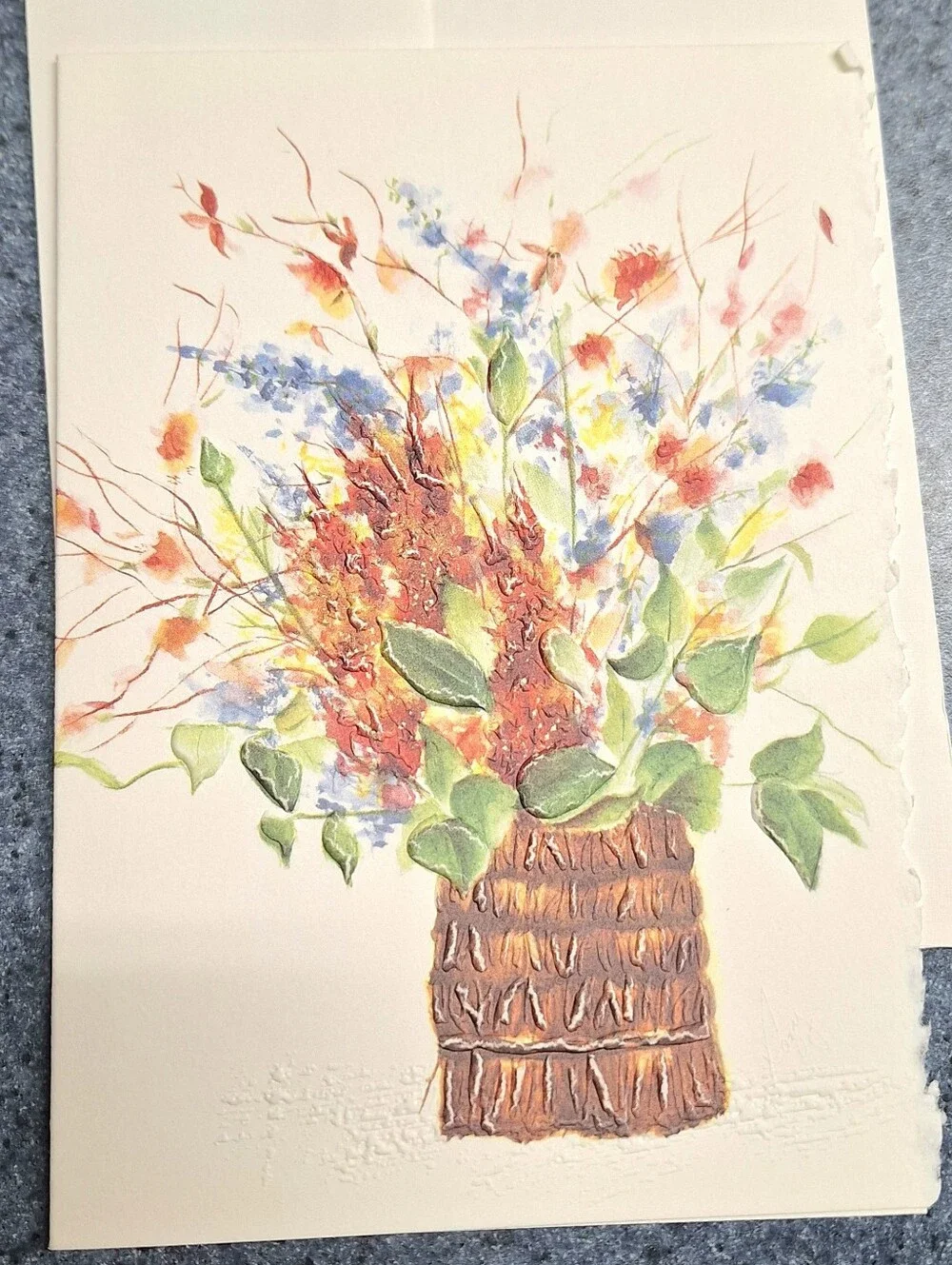 Rozy Brandwayn Springfield, Or Vintage Limited Edition Signed 3D Floral Card Set